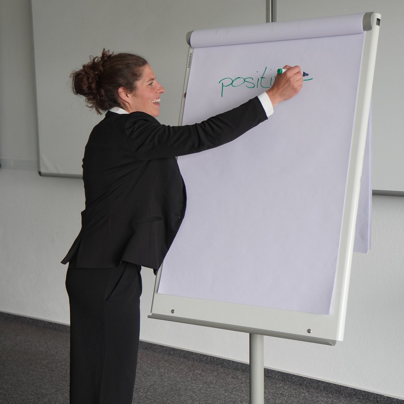 Elisabeth Brandau am Flipchart